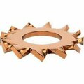 Bsc Preferred Mil. Spec. External-Tooth Lock Washer for Number 10 Screw Size Bronze, 25PK 97775A534